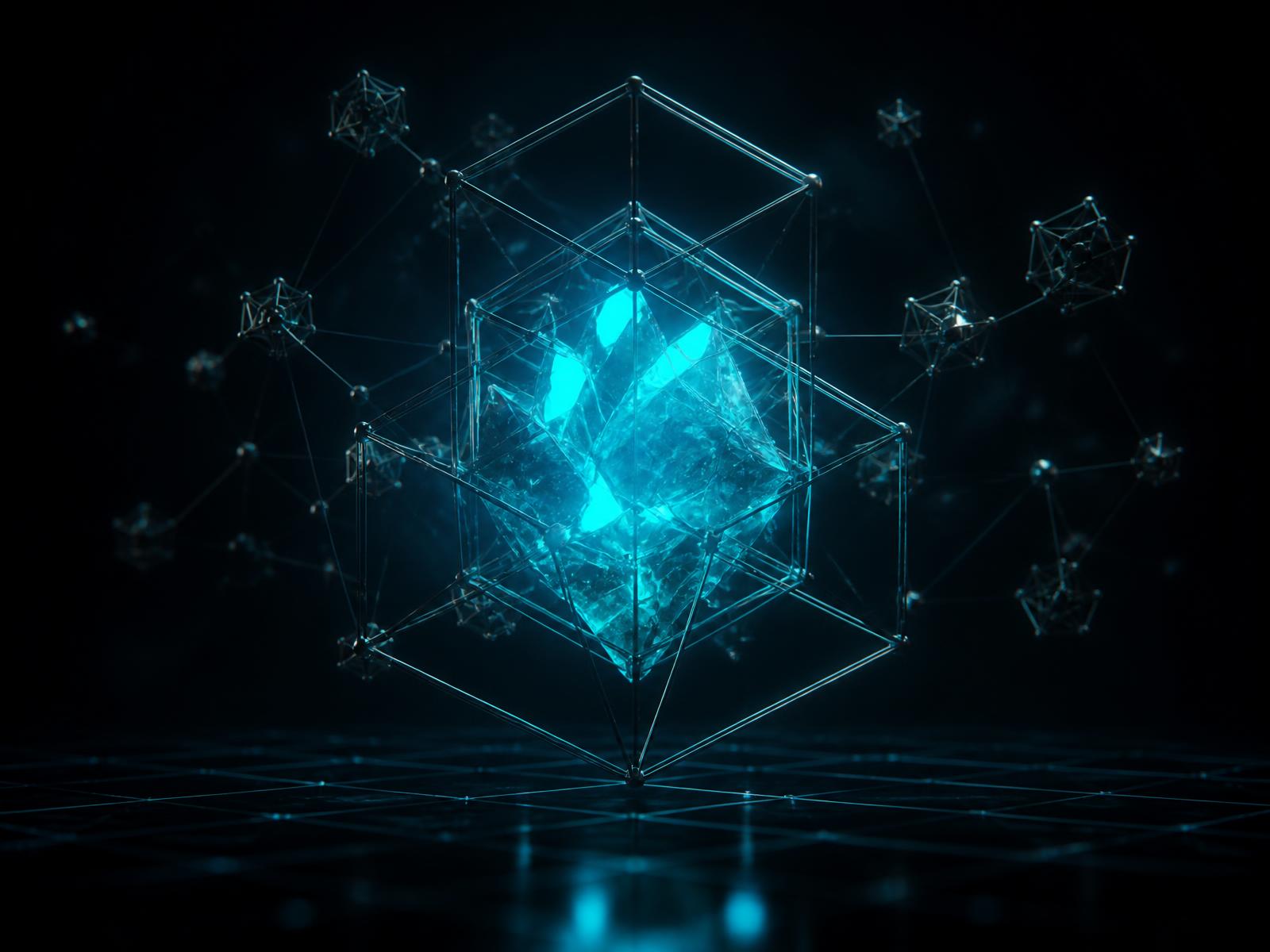 Abstract visualization of the LabsBNB ecosystem core connected to surrounding technology modules